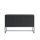 Asplund Kilt Light 137 sideboard char grey, 3 dörrar