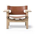 Fredericia Furniture Den spanske stol fåtölj läder cognac, ek ljus olja