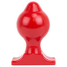 All Red Vinyl Anal Plug 17 cm