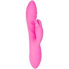 Flexible Ribbed Rabbit Vibrator Pink