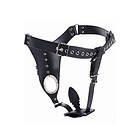 Penis Chastity Belt With Silicone Anal Plug