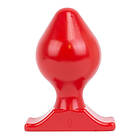 All Red Vinyl Anal Plug 16,5 cm