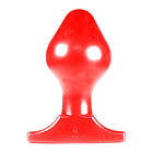 All Red Vinyl Anal Plug 16 cm