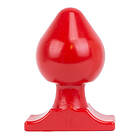 All Red Vinyl Anal Plug 19 cm