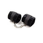 Fetish Fur Hand Cuffs Black