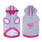 For FAN Pets Supergirl Hundtröja Grå & Rosa (XXS)