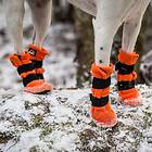 FinNero Halla Fleece Boots Orange 4-pack (XS)