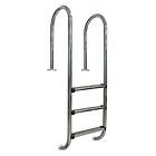 Gre Inground Pool Wall Ladder 3 Steps Silver