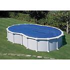 Gre Cover For Oval Pools Blå 455 cm