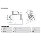 Bosch Startmotor 0 986 015 331