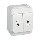 Schneider Electric Vipptryckknapp Aqua Stark jalusibrytare vit