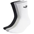 Adidas Cushioned Trefoil Mid-cut Crew Socks 3 Pairs Vit adult HC9548