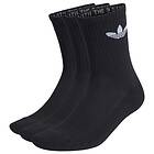 Adidas Cushioned Trefoil Mid-cut Crew Socks 3 Pairs Svart adult HC9547