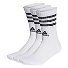 Adidas Strumpor 3-stripes Cushioned Sportswear Crew 3-pack White/svart adult HT3