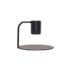 Hübsch Candlestick ø8xh6 cm Svart