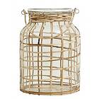 Nordal Bamboo Ljusstake Glas Large
