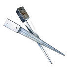 NSH Stolpspjut Varmgalvaniserat 46X46Mm