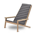 Between Lines Deck Chair Cushion Charcoal