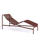Iron Palissade Chaise Longue / Red