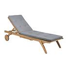 Deckchair Miskov med Dyna Akaciaträ Brown/Mörkgrå