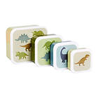 A Little Lovely Company Lunch Och Snack Box Set Dinosaurie