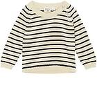 Flöss Faith Randig Stickad Tröja Navy/Off-White 80 cm