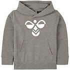 Hummel Logo Huvtröja Grå melange 12 years (152 cm)