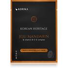 KORIKA Korean Heritage Jeju Mandaring & Vitamin B-C-E Complex Skin Illuminating Sheet Mask
