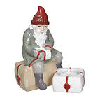 Cult Design Ljushållare Tomte med paket 17cm