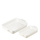 Le Creuset Ugnsformset Stengods 25+32 cm Meringue
