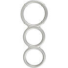 You2Toys Metallic Silicone Triple Cock and Ball Ring