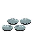 Silver Guardini Elegance Tårtformsset 4-pack Svart/