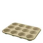 Guardini Bake Natural Muffinsform för 12 Muffins Grön/Beige