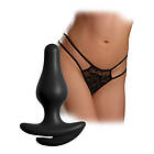 Pipedream Hookup Panties Crotchless Pleasure Pearls with Plug