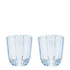 Holmegaard Lily Water Glass 32 cl 2-pack Blue iris