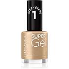 Rimmel Super Gel Nagellacksgel utan UV / LED tätning Skugga 095 Going For Gold 12ml female