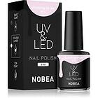Nobea UV & LED Nail Polish Gel nagellack för / härdning Glansig Skugga Blushing bride #18 6ml female