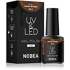 Nobea UV & LED Nail Polish Gel nagellack för / härdning Glansig Skugga Cocoa brown #42 6ml female
