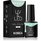Nobea UV & LED Nail Polish Gel nagellack för / härdning Glansig Skugga Baby turquoise #1 6ml female