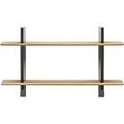 Vitra Rayonnage Mural Vägghylla, Deep Black Pulverlackat stål