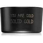 My Flame Warm Cashmere You Are Gold, Solid Gold doftljus trä wick 9x5 cm unisex