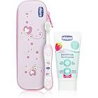 Chicco Always Smiling 12m+ kit avec soins dentaires pour les enfants Pink 1 st.