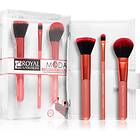 Royal and Langnickel Moda Complexion Perfection Set av borstar för resa Red 3 st. female