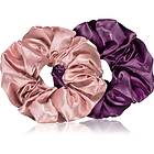 BrushArt Hair Large satin scrunchie set Hårsnoddar Pink & Violet (2 st) female