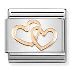Nomination Classic Rose Gold Hearts Interwined 430104/41