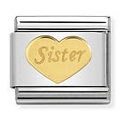 Nomination Gold Sister Heart 030162-36