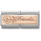 Nomination Rose Gold Double Friends 430710-16