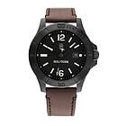 Tommy Hilfiger Ryan Le dark brown leather strap 1710530