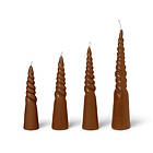 Ferm Living Twisted candles skruvade ljus 4-pack Amber