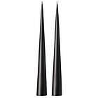 Ester & Erik konljus 37 cm 2-pack matt Raw black 75